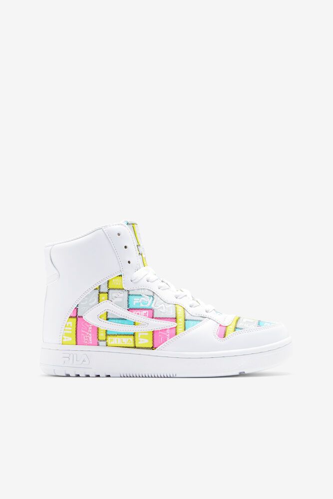 Fila Fx-dsx Mid Patchwork White Sneakers Womens - NZ 04379-THFJ